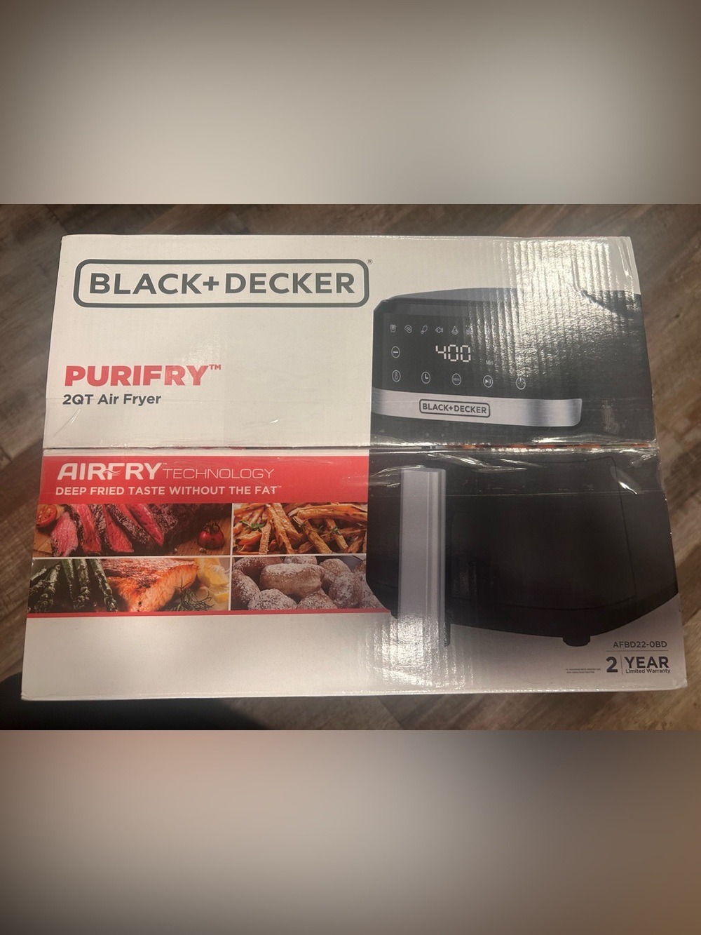Black & Decker 2Qt Purifry Touchscreen Air Fryer